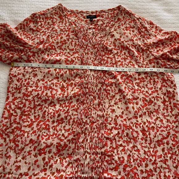 XL Talbots Multicolored Animal Print Long-Sleeve Blouse - Picture 7 of 7